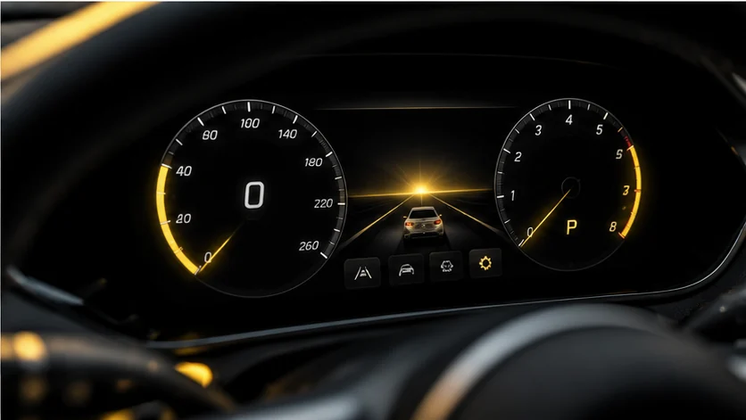 Demonstracioni automotive vizual: Instrument tabla